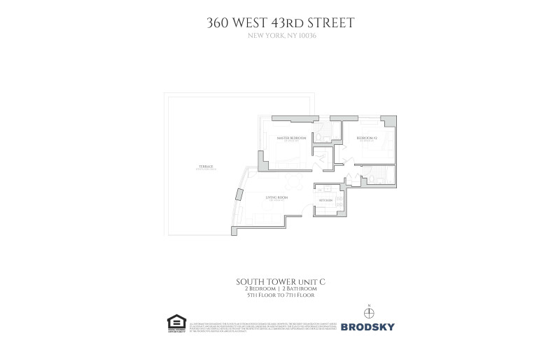 360 West 43rd Street - South - D - FLR 05-07