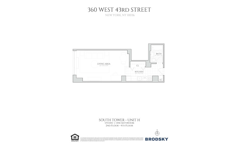 360 West 43rd Street - South - H - FLR 02-04