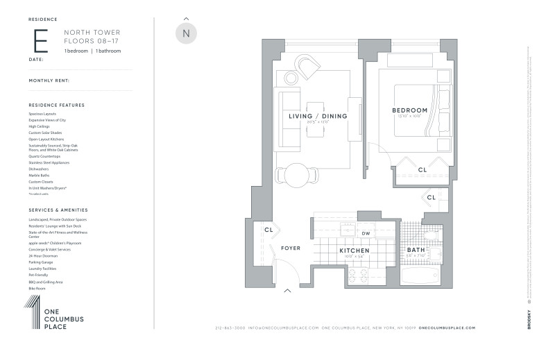 One Columbus Place - North - E - FLR 08-17