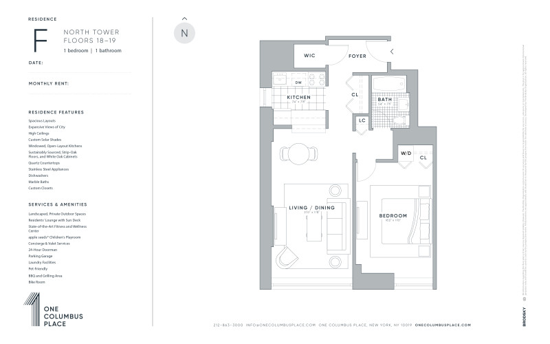 One Columbus Place - North - F - FLR 18-19 - WD