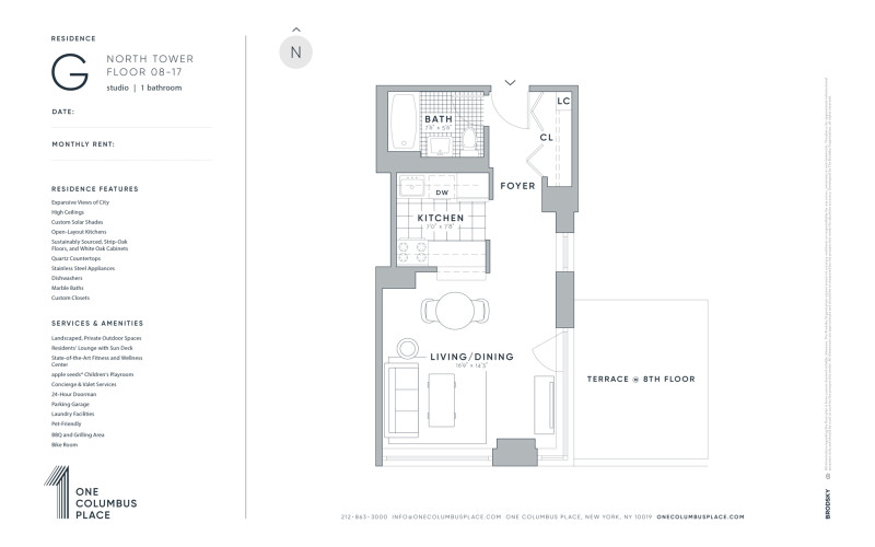 One Columbus Place - North - G - FLR 08-17