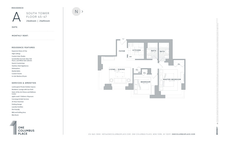 One Columbus Place - South - A - FLR 45-47