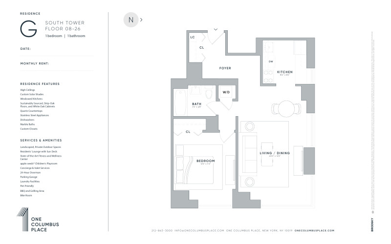 One Columbus Place - South - G - FLR 08-26 - WD