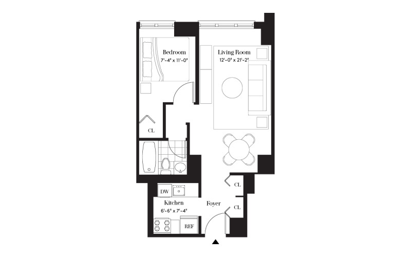 South Park Tower - G Line 10-44 (1BR)