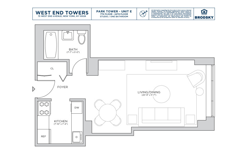 West End Towers - Park - E - FLR 07-14