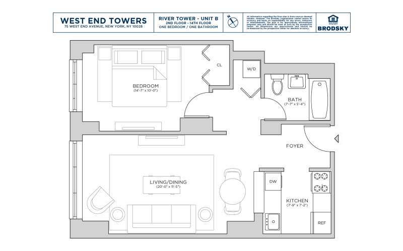 West End Towers - River - B - FLR 02-14 - WD