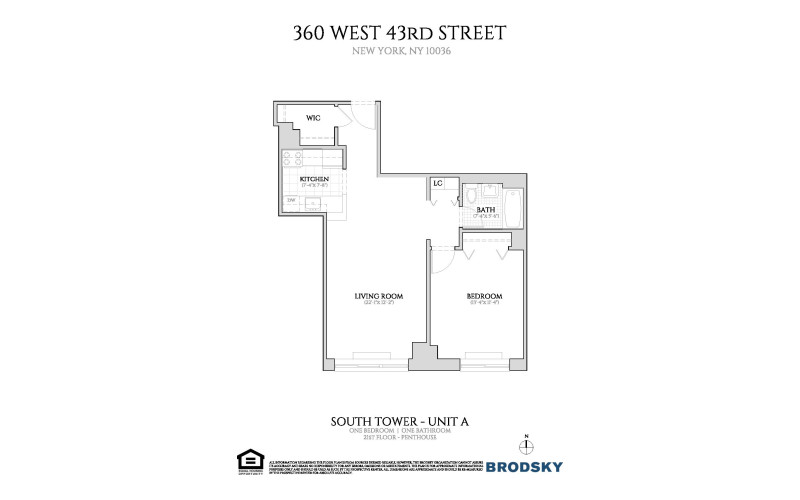 360 West 43rd Street - South - A - FLR 5-PH