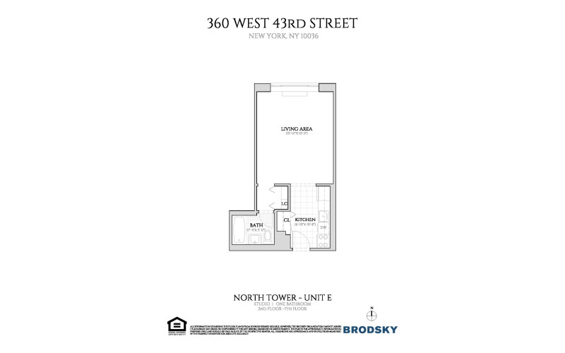 360 West 43rd Street - North - E - FLR 02-09