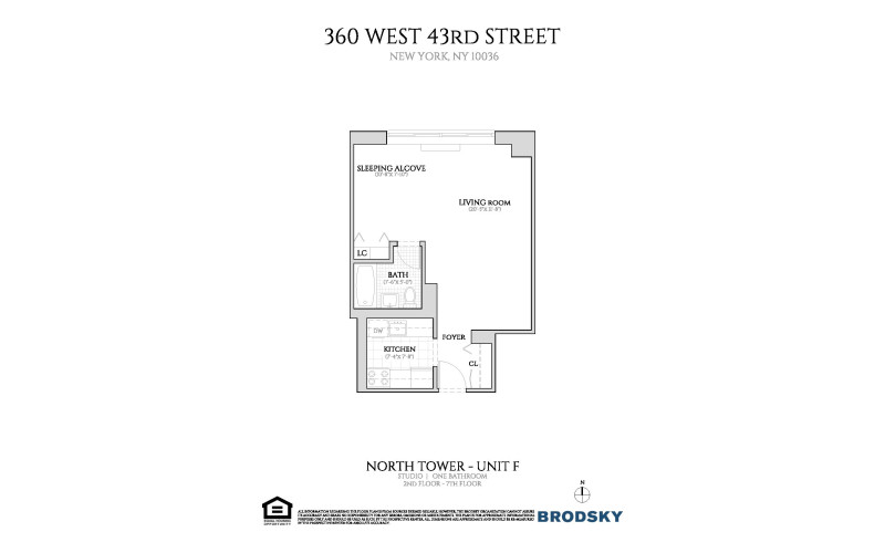 360 West 43rd Street - North - F - FLR 02-07