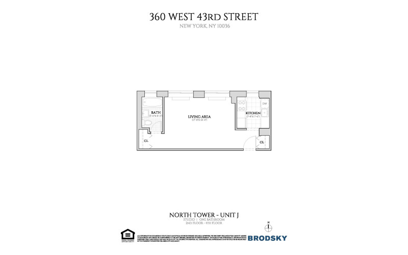 360 West 43rd Street - North - J - FLR 02-04