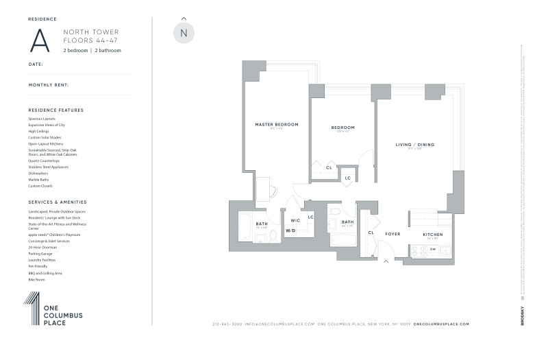 One Columbus Place - North - A - FLR 44-47 - WD