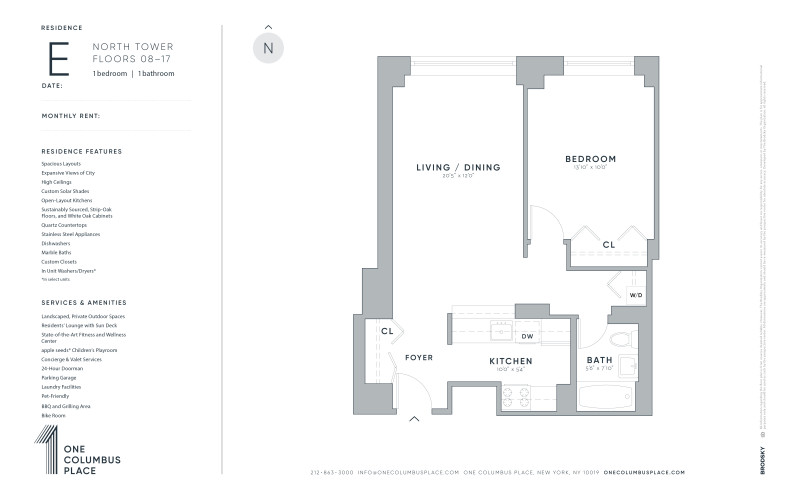 One Columbus Place - North - E - FLR 08-17 - WD