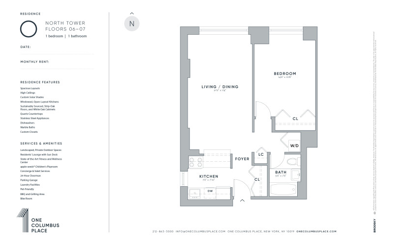 One Columbus Place - North - O - FLR 06-07 - WD