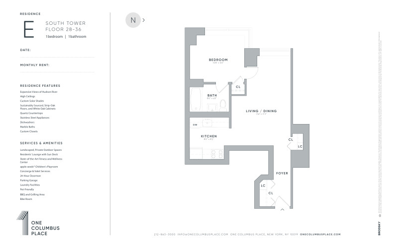 One Columbus Place - South - E - FLR 28-36