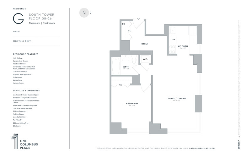 One Columbus Place - South - G - FLR 08-26 - WD