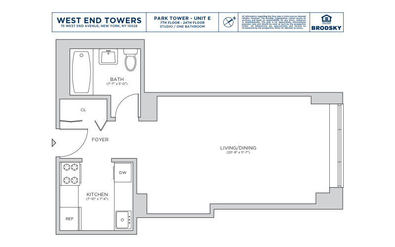 West End Towers - Park - E - FLR 07-14