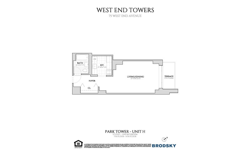 West End Towers - Park - H - FLR 07-14