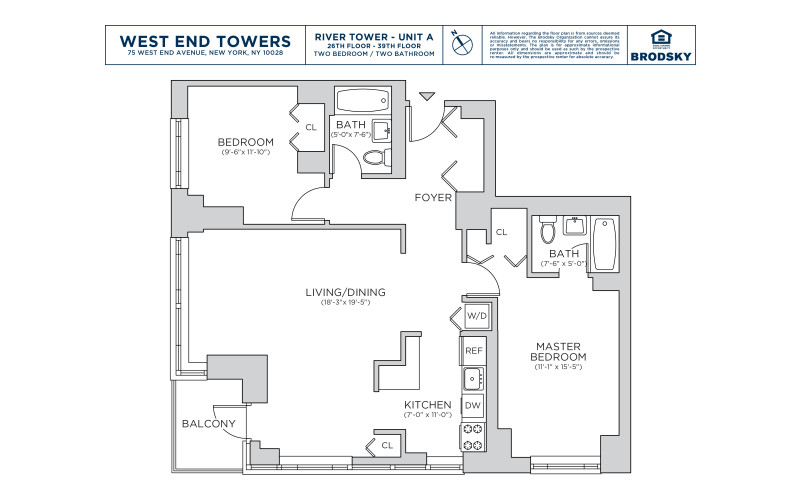 West End Towers - River - A - FLR 26-39 - WD