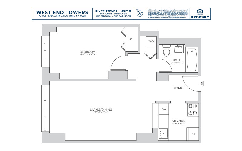 West End Towers - River - B - FLR 02-14 - WD
