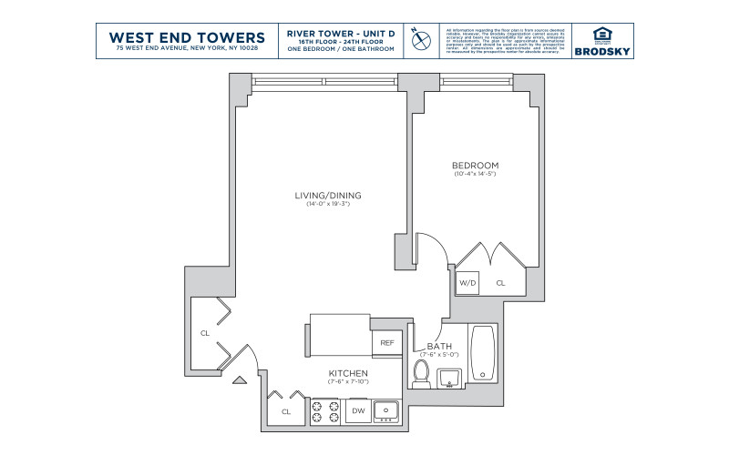 West End Towers - River - D - FLR 16-24 - WD