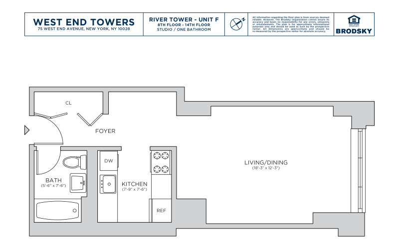 West End Towers - River - F - FLR 08-14