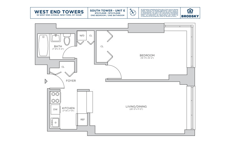 West End Towers - South - E - FLR 08-15 - WD